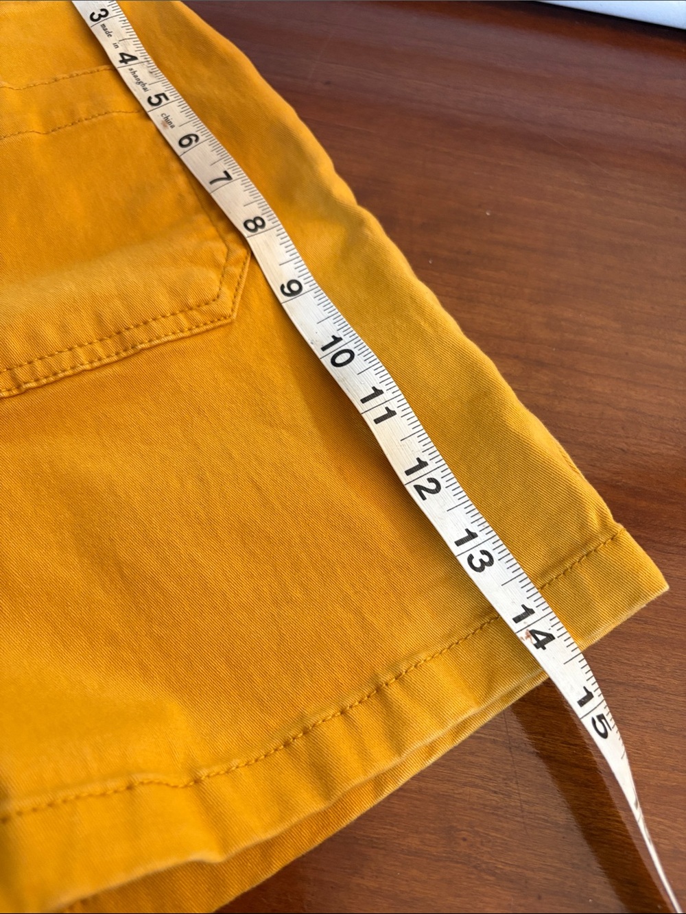 bagatelle Mustard YellowHigh-Waist Shorts Size 8 - Picture 8 of 10